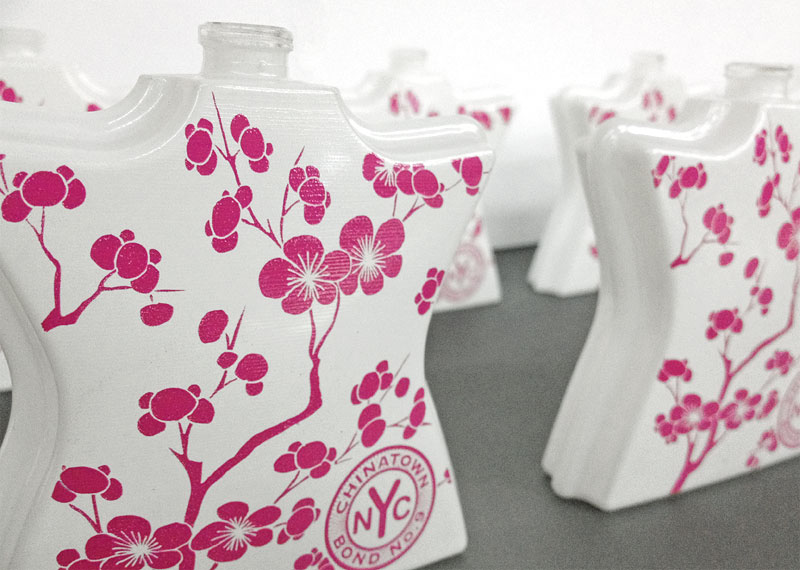 PAD PRINTED PERFUME BOTTLES